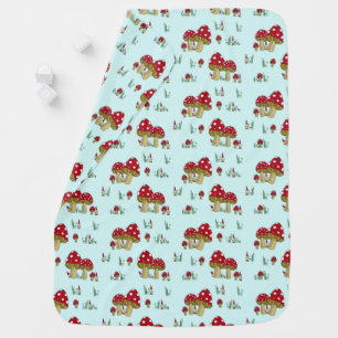 Gnomes and Mushrooms Baby Blanket