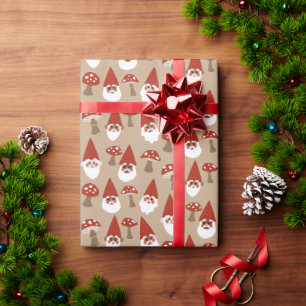 Gnomes and Mushrooms Gift Wrap