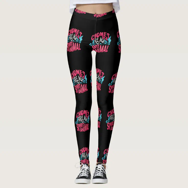 Gnomes Are My Spirit Animal Cute Gnome Leggings | Zazzle Gnomes Are My Spirit Animal Cute Gnome Leggings | Zazzle