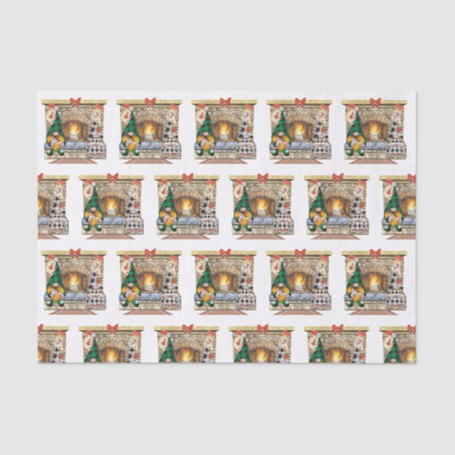 Gnomes at Home Tissue Paper (Front)