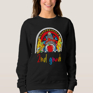 Gnomes Back To School 2nd Grade First Day Teacher  Sweatshirt