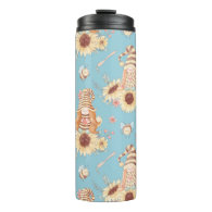 Gnomes, Bees and Sunflowers Thermal Tumbler