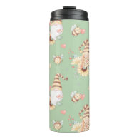 Gnomes, Bees and Sunflowers Thermal Tumbler
