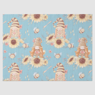 Gnomes, Bees and Sunflowers Tissue Paper