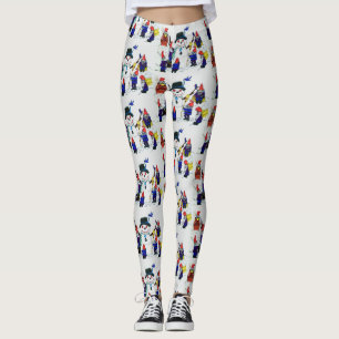 GNOMES BUILD SNOWMAN LEGGINGS