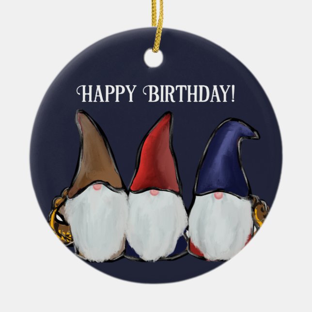  GNOMES          CERAMIC ORNAMENT (Front)