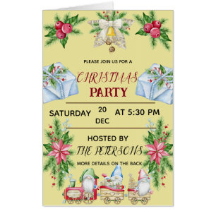 Gnomes Christmas Card