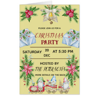 Gnomes Christmas Card