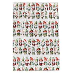 Gnomes Christmas Clothes Medium Gift Bag