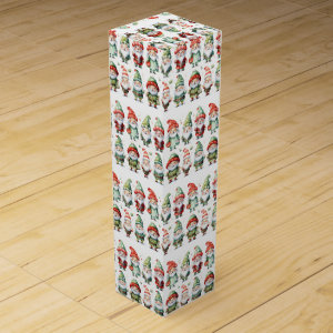 Gnomes Christmas Clothes Wine Box