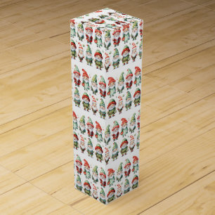 Gnomes Christmas Clothes Wine Box