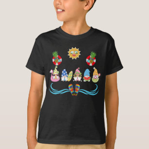 Gnomes Christmas In July Summer Funny Costume Gift T-Shirt
