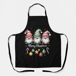Gnomes Christmas Light Family Gnome Xmas Matching Apron