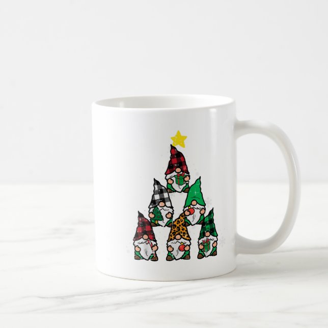 Gnomes Christmas Tree Funny Xmas Holidays Men Wome Coffee Mug (Right)