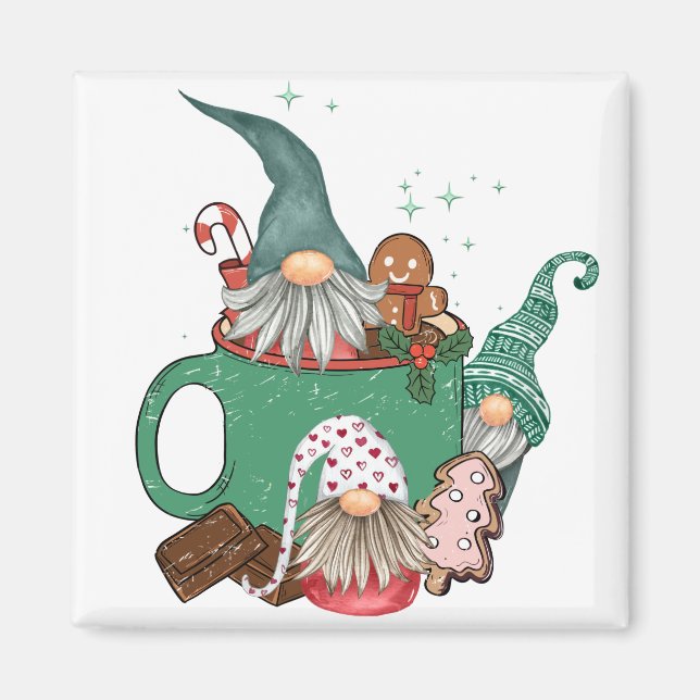 Gnomes & Cocoa Magnet (Front)