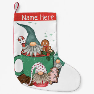 Gnomes & Cocoa Small Christmas Stocking