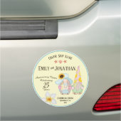 Gnomes Couple Anniversary Cruise Door Magnet | Zazzle