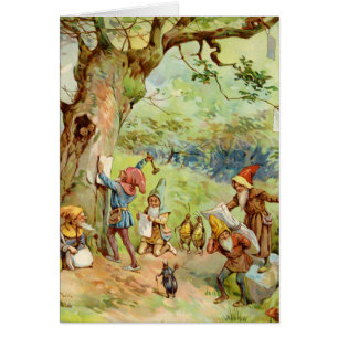 Gnomes, Elves and Fairies in the Magical Forest Cards