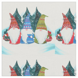 Gnomes Fabric