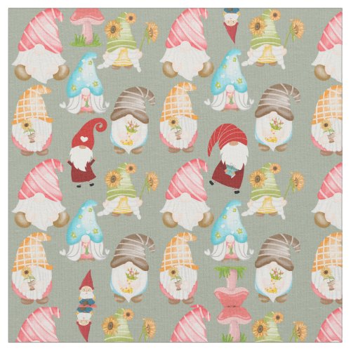 Gnomes Fabric