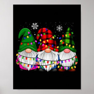 Gnomes Family Matching Pjs Men Women Funny Xmas Ho Poster