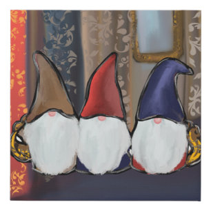  GNOMES      FAUX CANVAS PRINT