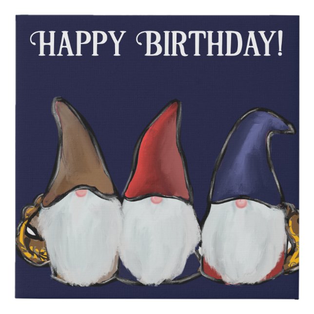  GNOMES          FAUX CANVAS PRINT (Front)