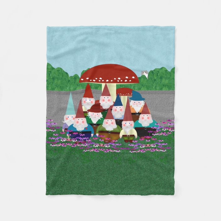 Gnomes Fleece Blanket