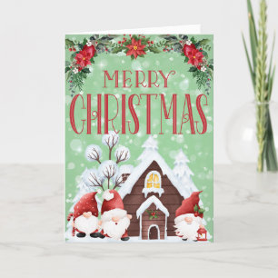 Gnomes for Christmas  Holiday Card