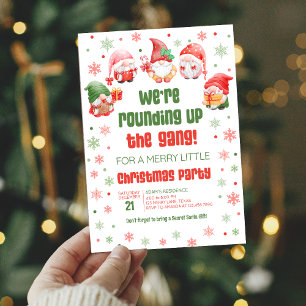 Gnomes Fun Holiday Christmas Party Invitation