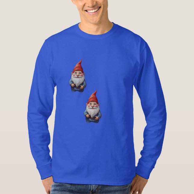 Gnome's Garden: Wearable Whimsy for Nature Lovers T-Shirt (Front)