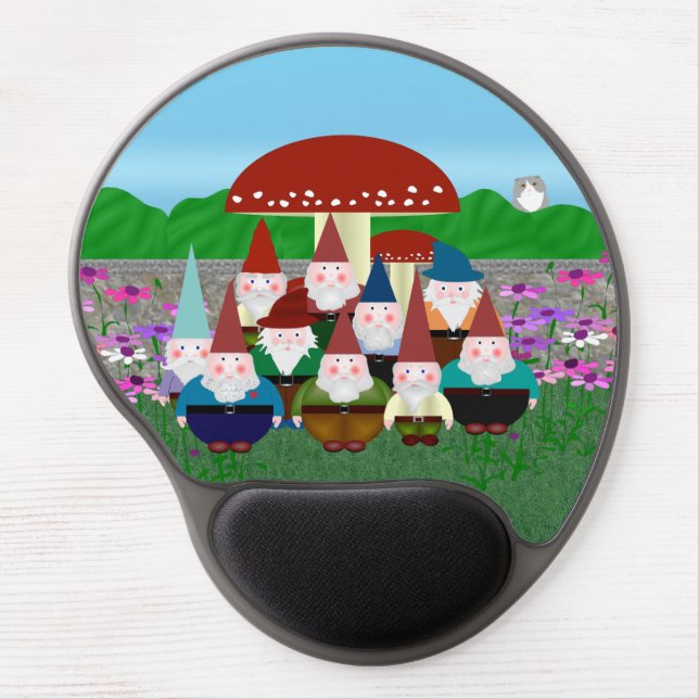 Gnomes Gel Mouse Pad (Front)