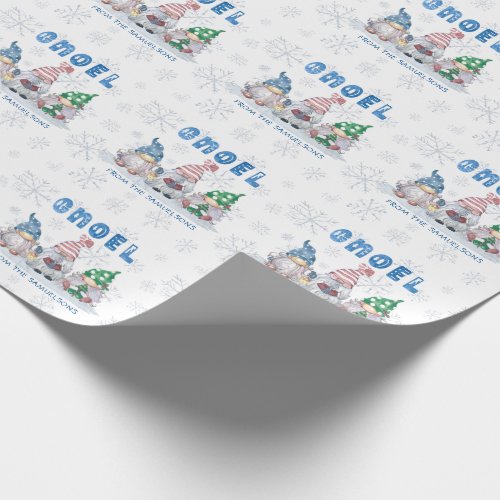 Gnomes GNOEL Christmas Winter Personalized Wrapping Paper