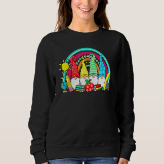 Gnomes Happy First Day Teachers Student Back To Sc Sweatshirt