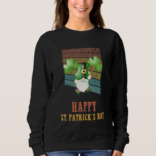Gnomes Happy St Patricks Day  Graphic Sweatshirt
