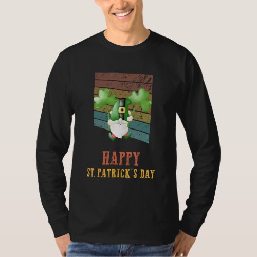 Gnomes Happy St Patricks Day  Graphic T_Shirt
