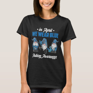 Gnomes holding Blue Puzzle Autism Awareness men wo T-Shirt