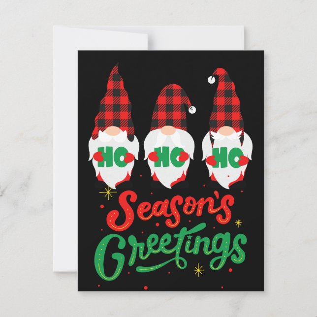Gnomes Holiday Card (Front)