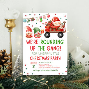 Gnomes Holiday Fun Christmas Party Invitation