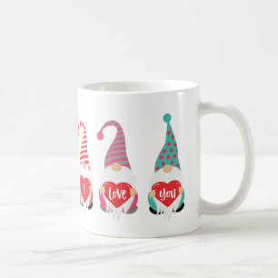 Gnomes I Love You Cute Fun Valentine's Day Coffee Mug