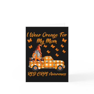 Gnomes I Wear Orange For My Mom Rsd Crps Awareness Card