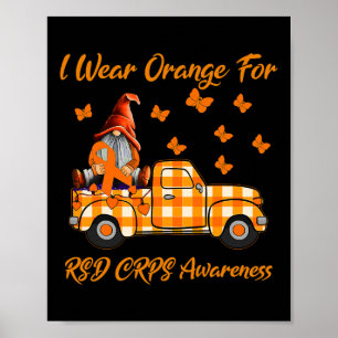 Gnomes I Wear Orange For Rsd Crps Awareness Poster
