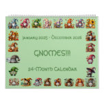 Gnomes in Hats 2025-2026 24-Month Calendar        