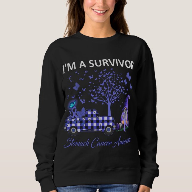 Gnomes In October We Wear Pink Gnome Breast Cancer Sweatshirt (Front)
