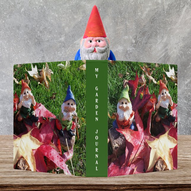 Gnomes in the Yard Red Fall Leaves Garden Journal 3 Ring Binder (Gnomes in the Yard Red Fall Leaves Garden Journal 3 Ring Binder)
