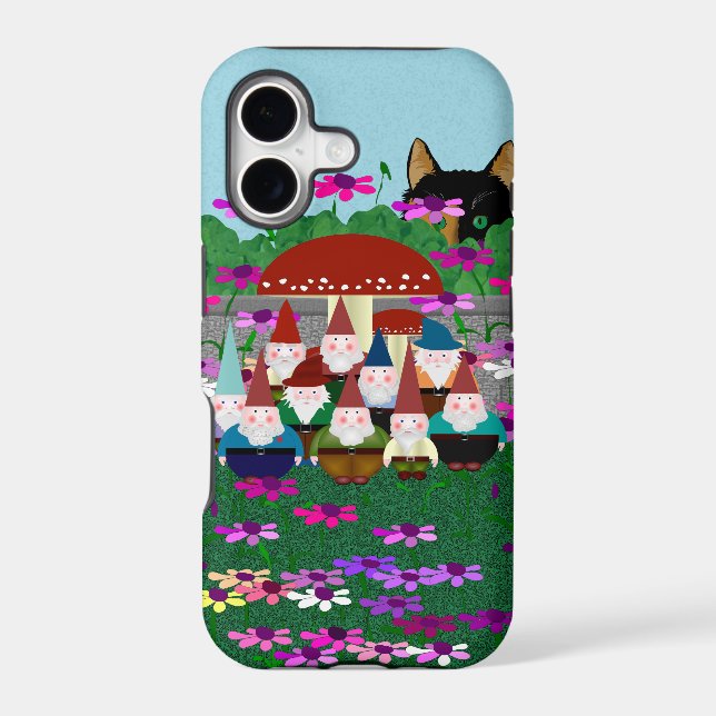 Gnomes iPhone Case (Back)