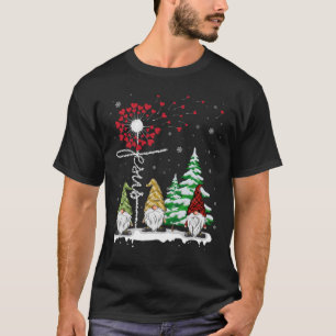 Gnomes Jesus Dandelion Christmas Tree T-Shirt