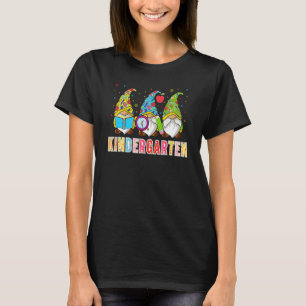 Gnomes Kindergarten Crew First Day Teacher Back To T-Shirt