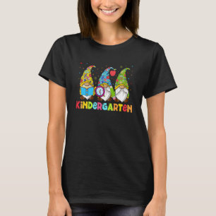 Gnomes Kindergarten Crew First Day Teacher Back To T-Shirt