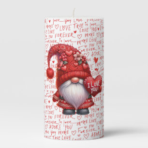 Gnomes Love Language Pillar Candle